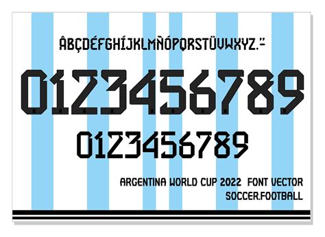tipografia seleccion argentina 2022